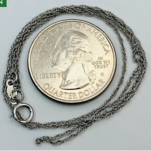 Sterling Silver Initial B Necklace Diamond Cut Letter Pendant Rope Chain - Picture 9 of 9